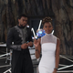 T’Challa (Chadwick Boseman) and Shuri (Letitia Wright) in Black Panther.